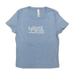 Load image into Gallery viewer, Baby Blue Micro Rib &quot;Baby&quot; Tee
